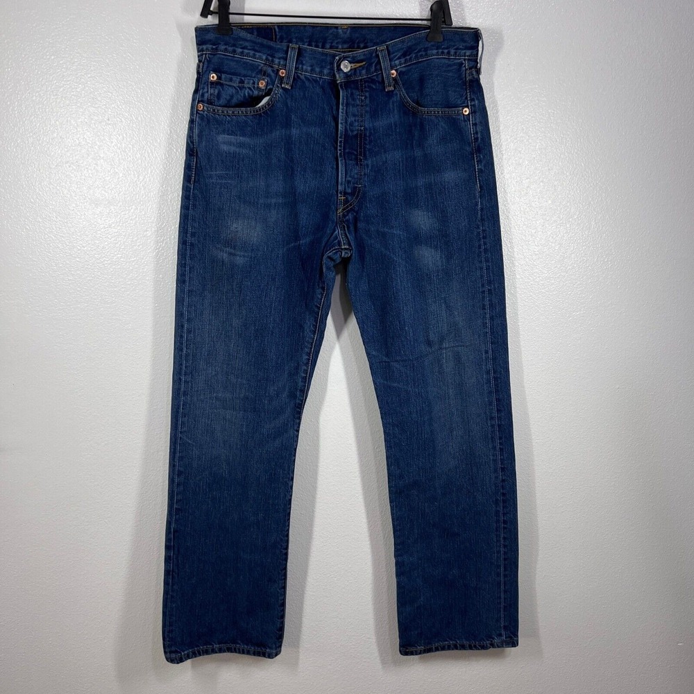 Vtg. 2004 Levi's 501 Original Fit Men's Jeans 34x32 Blue Straight Leg Button Fly
